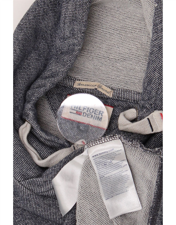 Ανδρικό φούτερ TOMMY HILFIGER Jumper XL Navy Blue Colorblock Βαμβακερό