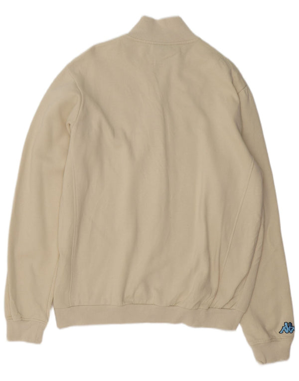 Ανδρική φόρμα γραφική Kappa Top Jacket Large Off White Βαμβακερή