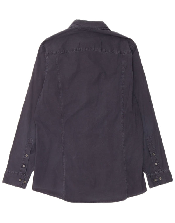 Ανδρικό πουκάμισο Calvin Klein Jeans Large Navy Blue