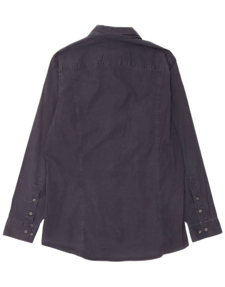 Ανδρικό πουκάμισο Calvin Klein Jeans Large Navy Blue