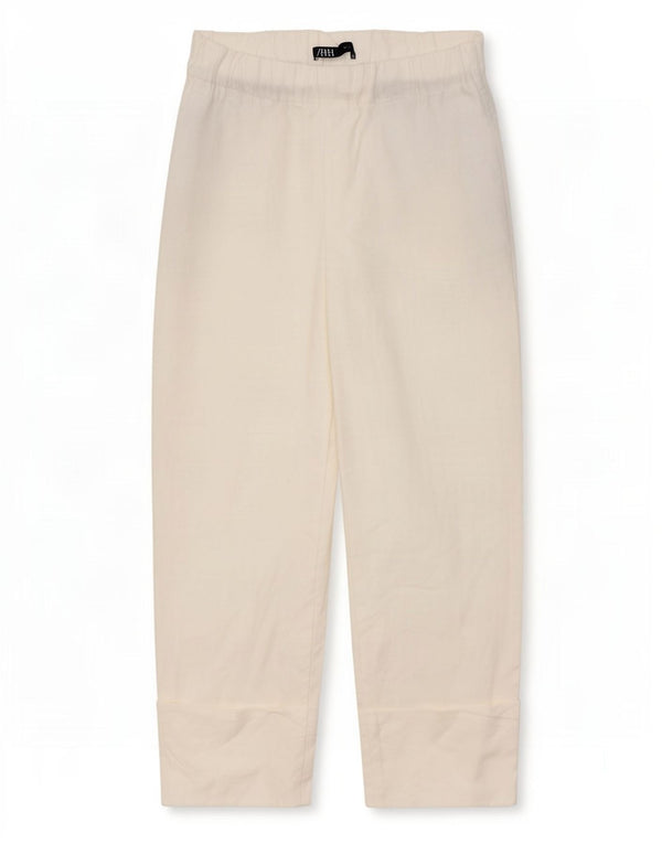 Zara Γυναικείο ίσιο κομμένο παντελόνι Medium W28 L24 Λευκό
