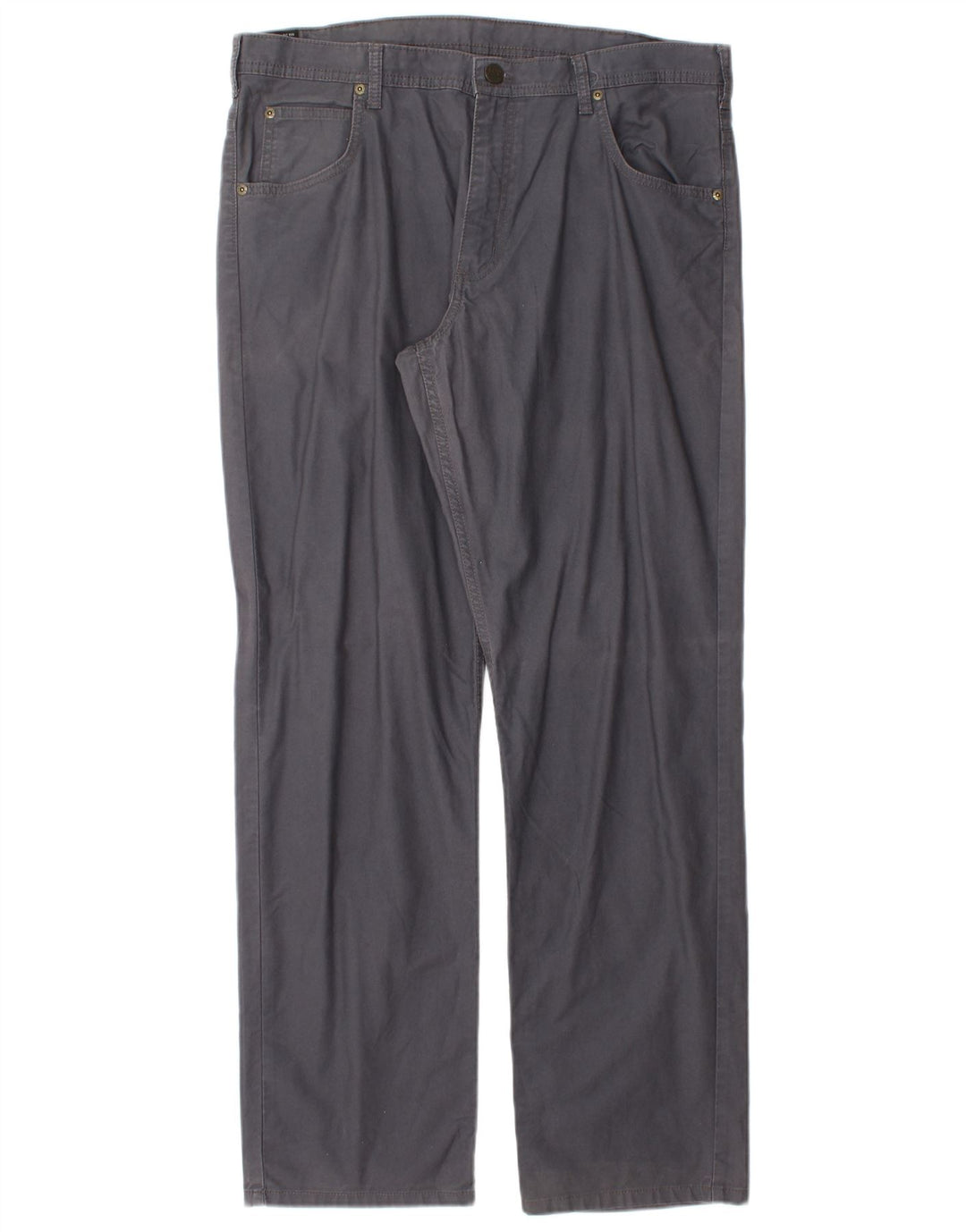 Lee Mens Brooklyn Straight Casual Παντελόνι W36 L32 Γκρι βαμβακερό