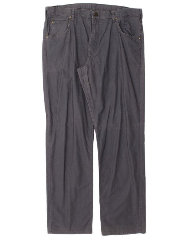 Lee Mens Brooklyn Straight Casual Παντελόνι W36 L32 Γκρι βαμβακερό
