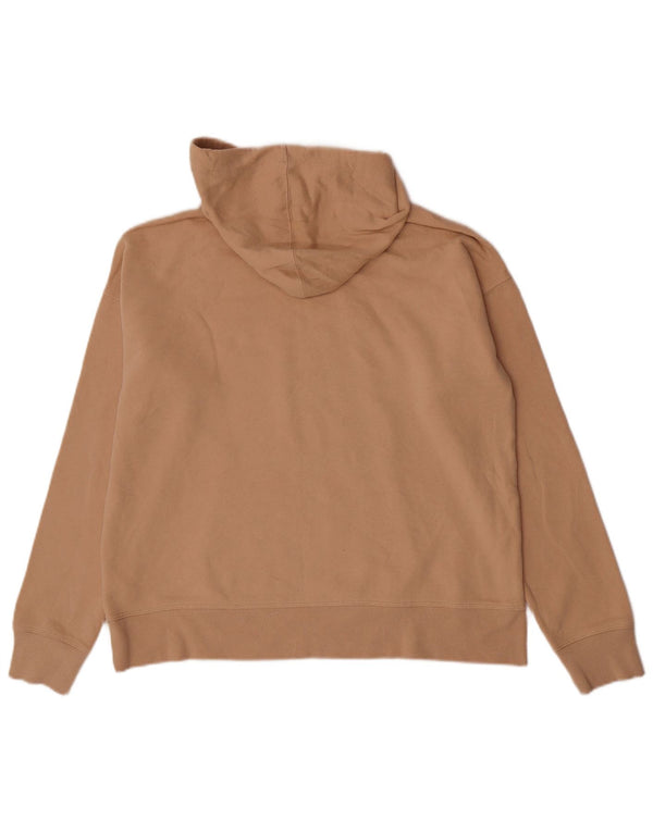 Dkny Γυναικείο Graphic Hoodie Jumper UK 14 Medium Beige βαμβακερό