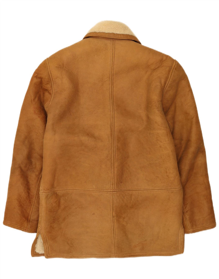 Vintage Γυναικείο Διπλό Μπουφάν Shearling UK 14 Large Beige
