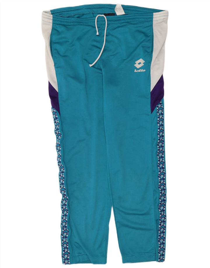 Ανδρική φόρμα Lotto Graphic Full Sports XL Blue Colorblock Polyester