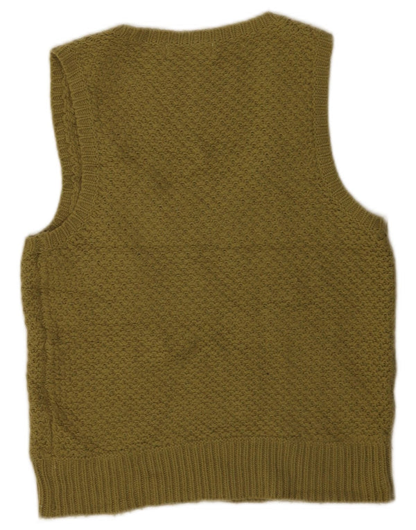 Topshop Γυναικείο Γιλέκο Tank Top UK 10 Small Khaki Acrylic