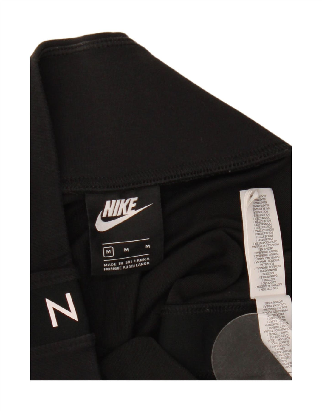 Γυναικείο κολάν Nike Graphic Crop UK 14 Μεσαίο μαύρο βαμβακερό