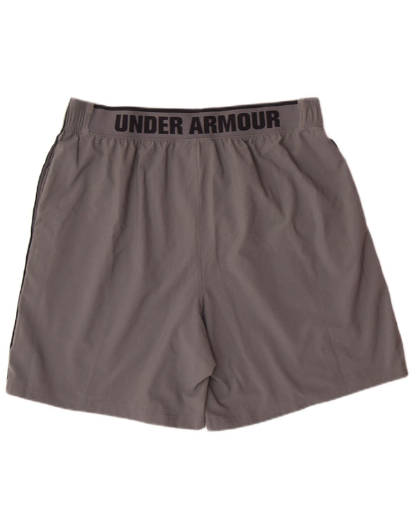 Ανδρικό γραφικό αθλητικό σορτς UNDER ARMOR XL Γκρι