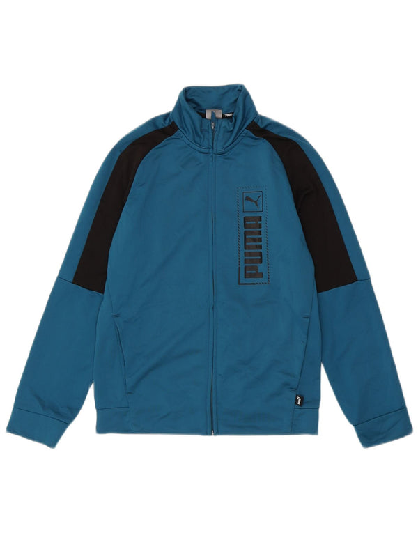 Puma Boys Graphic αθλητική φόρμα Top Jacket 11-12 Years Blue Colourblock