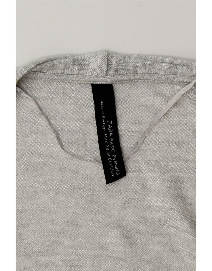 Zara Γυναικείο ανοιχτό πουλόβερ UK 12 Medium Grey