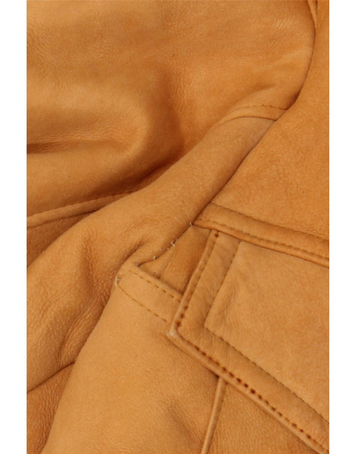 Vintage Ανδρικό Shearling Jacket UK 40 Large Beige Shearling