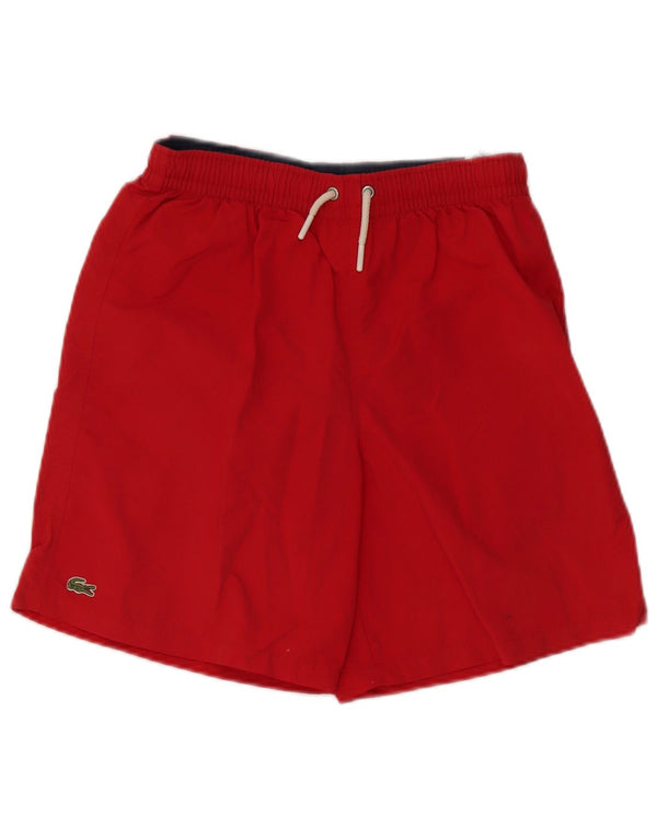 Lacoste Boys Swimming Short 13-14 Years Red Polyamide