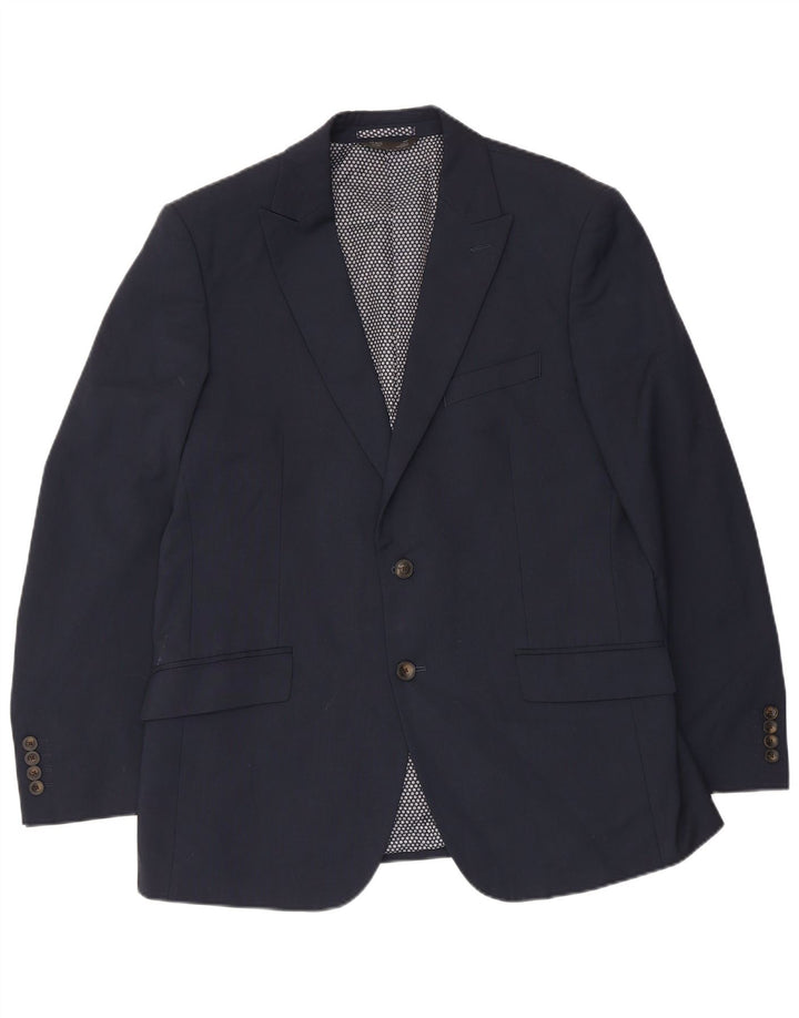 MARKS & SPENCER Ανδρικό μπλέιζερ με 2 κουμπιά μπουφάν UK 42 Large Navy Blue