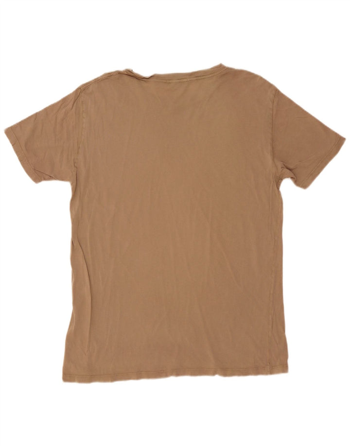 Ανδρικό T-Shirt Replay Top Large Beige Βαμβακερό