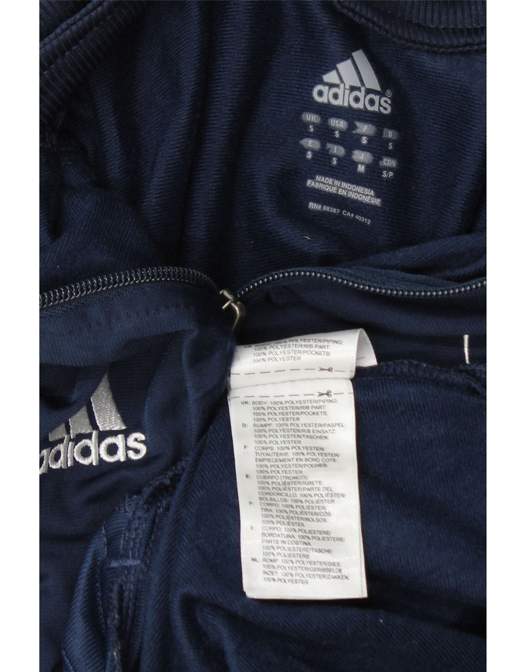Adidas Ανδρική φόρμα γυμναστικής γραφική Spartans Top Jacket Small Navy Blue Polyester