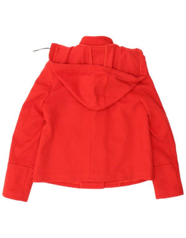 Stefanel Γυναικείο μπουφάν Duffle με κουκούλα IT 48 XL Red Virgin Wool