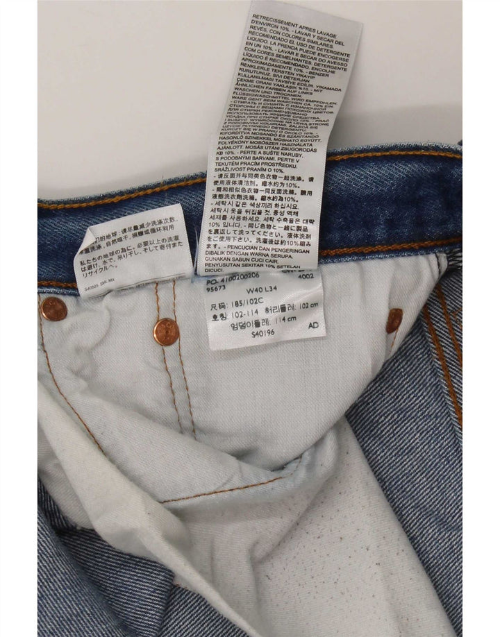 Ανδρικό τζιν Levi's Straight W40 L34 Μπλε βαμβακερό