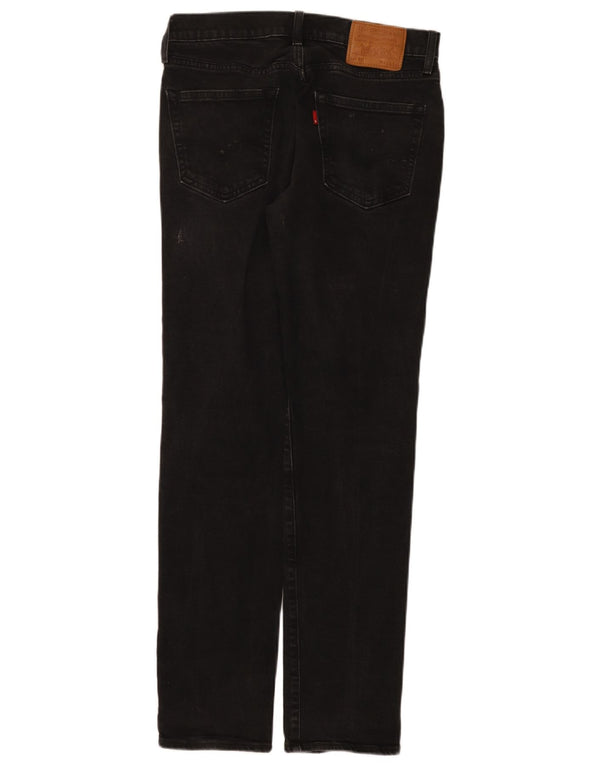 Levi's Mens 511 Slim Jeans W31 L32 Μαύρο βαμβακερό