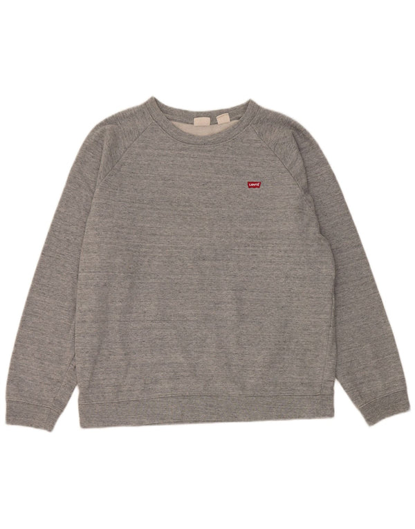 Γυναικείο φούτερ Levi's Jumper UK 14 Βαμβακερό μεσαίο γκρι