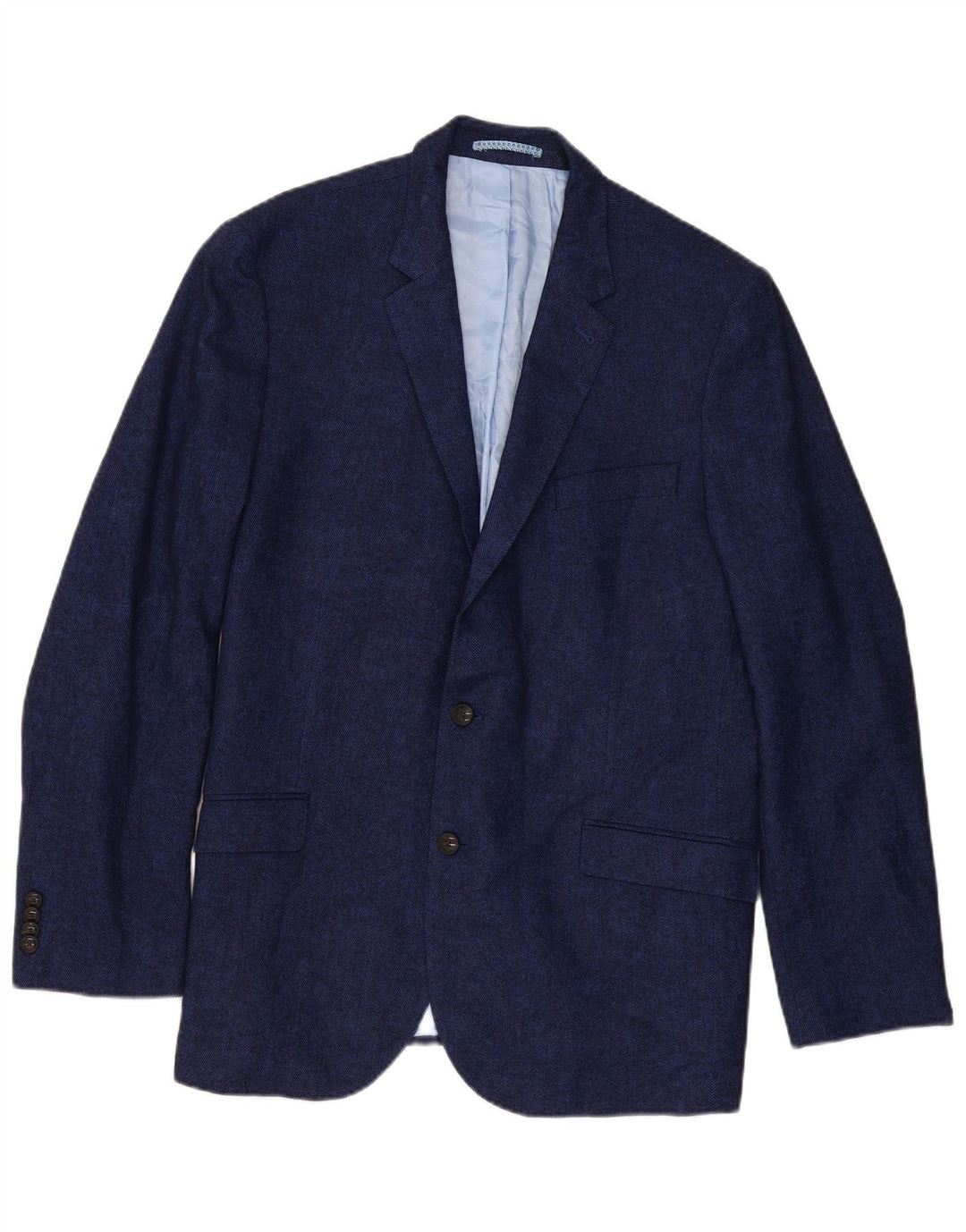 Marks & Spencer Ανδρικό μπλέιζερ με 2 κουμπιά μπουφάν UK 44 XL Navy Blue ψαροκόκαλο