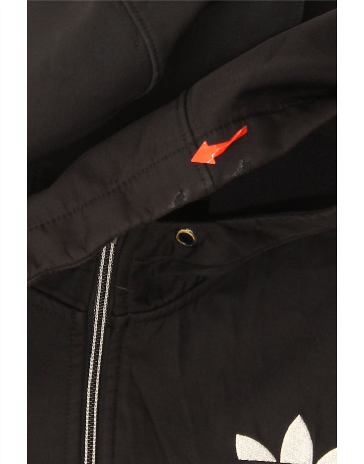 Ανδρικό πουλόβερ Adidas με φερμουάρ XS Μαύρο πολυεστέρα