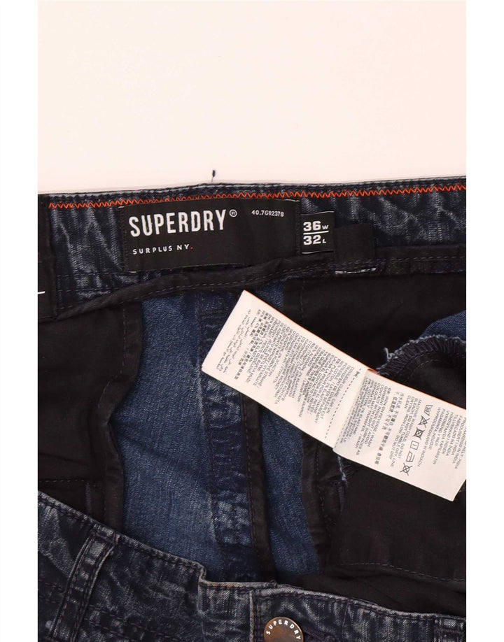 Ανδρικό τζιν Superdry Cargo Slim W36 L32 Μπλε βαμβακερό