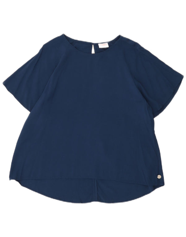 Sun68 Γυναικεία Μπλούζα Τοπ UK 14 Medium Navy Blue Viscose