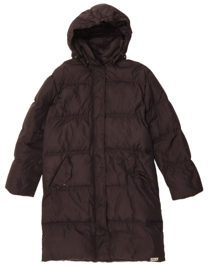 Fila Γυναικείο παλτό με κουκούλα IT 44 Medium Black Polyamide