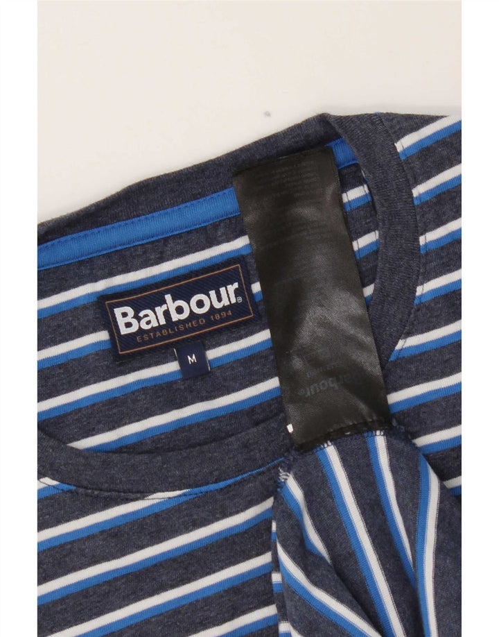 Ανδρικό T-Shirt Barbour Top Βαμβακερό μεσαίο μπλε ναυτικό ριγέ