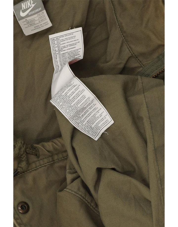 Ανδρικό μπουφάν Parka με κουκούλα NIKE UK 39/41 Μεσαίο βαμβακερό χακί