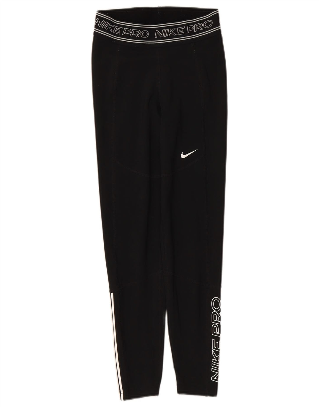 Γυναικεία γραφικά κολάν NIKE Dri Fit UK 4 XS Μαύρο Πολυεστέρας