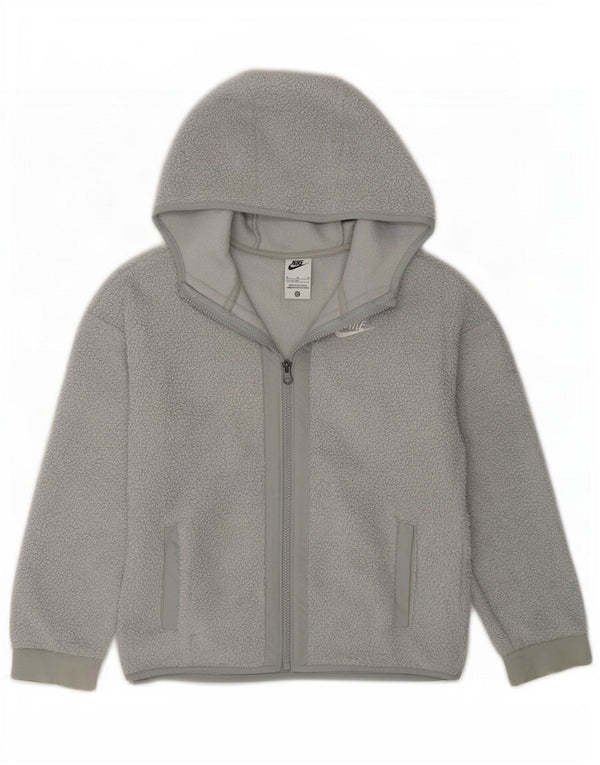 Μπουφάν Nike Boys με κουκούλα Fleece 11-12 ετών Μεσαίο γκρι πολυεστέρα