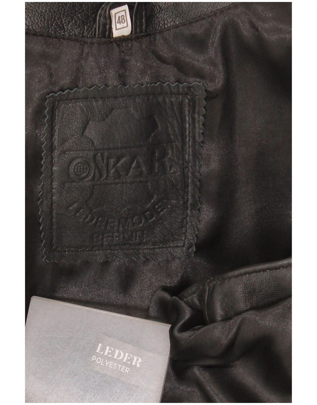Vintage Ανδρικό Δερμάτινο Γιλέκο IT 48 Medium Black Leather