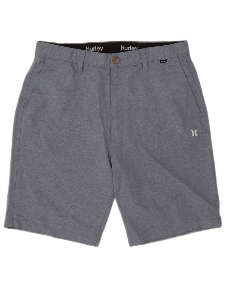 Ανδρικό σορτς Chino Hurley W32 μεσαίου μπλε πολυεστέρα