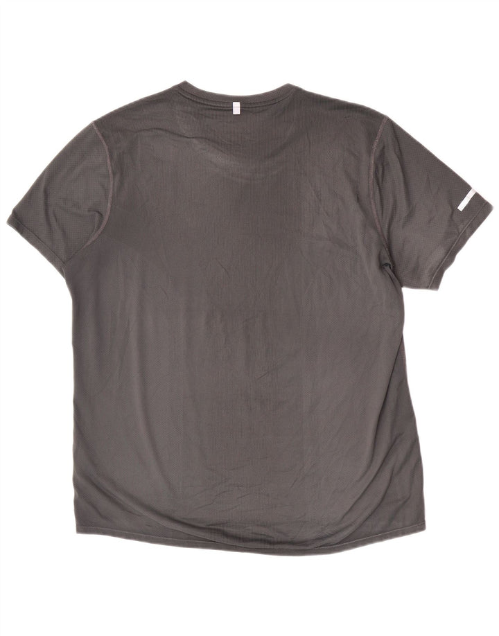 Ανδρικό γραφικό μπλουζάκι Nike Top Large Grey Polyester Sports