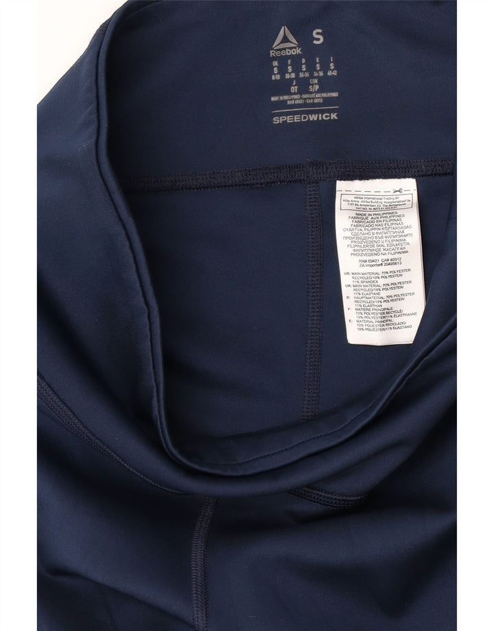 Γυναικείο κολάν REEBOK UK 8/10 Small Navy Blue Polyester