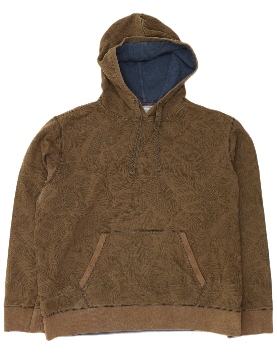 Fat Face Ανδρικό Abstract Pattern Hoodie Jumper 2XL Χακί βαμβακερό