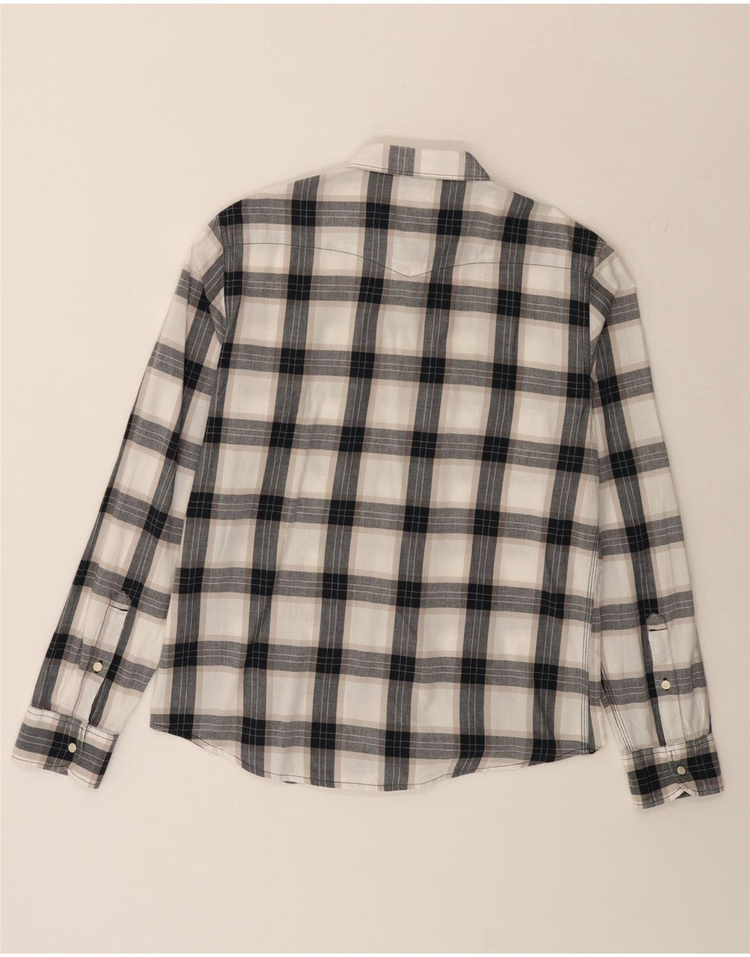 Ανδρικό πουκάμισο LEE Large Black Check Cotton