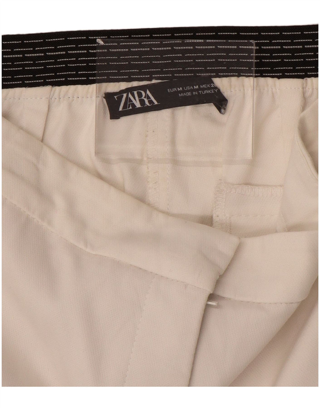 ZARA Γυναικείο ίσιο παντελόνι Chino Medium W28 L27 Λευκό