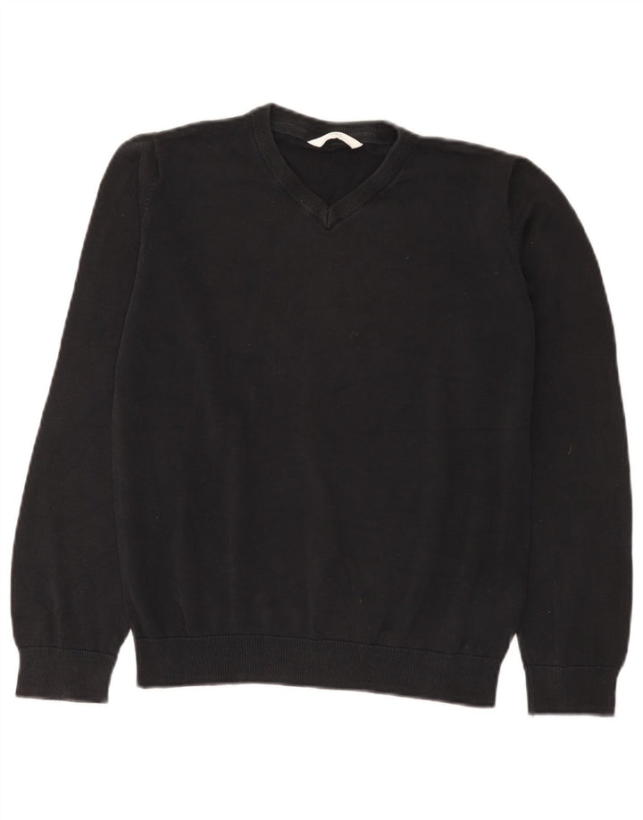 Marks & Spencer Boys Φούτερ Jumper 12-13 ετών Μαύρο βαμβακερό
