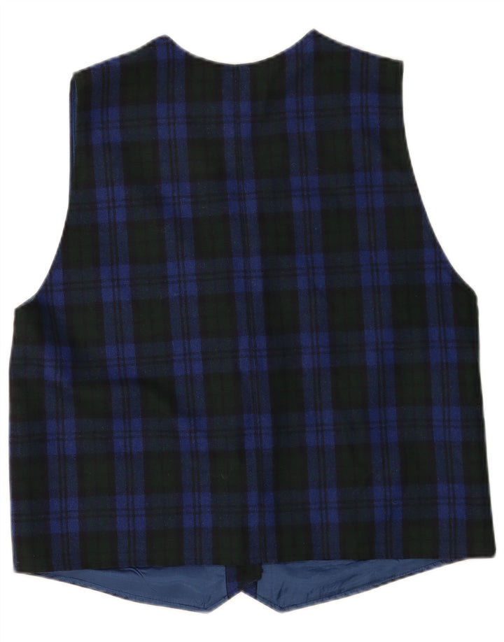 Hammerschmid Γυναικείο Γιλέκο UK 18 XL Μπλε Check Virgin Wool
