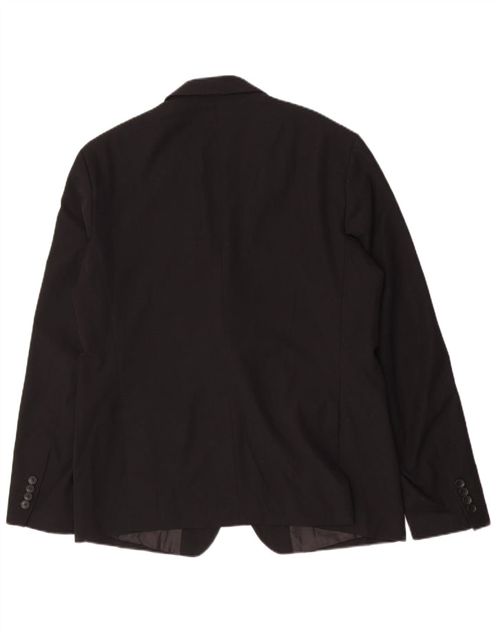Zara Ανδρικό μπουφάν σακάκι με 2 κουμπιά EU 54 XL Μαύρη βισκόζη