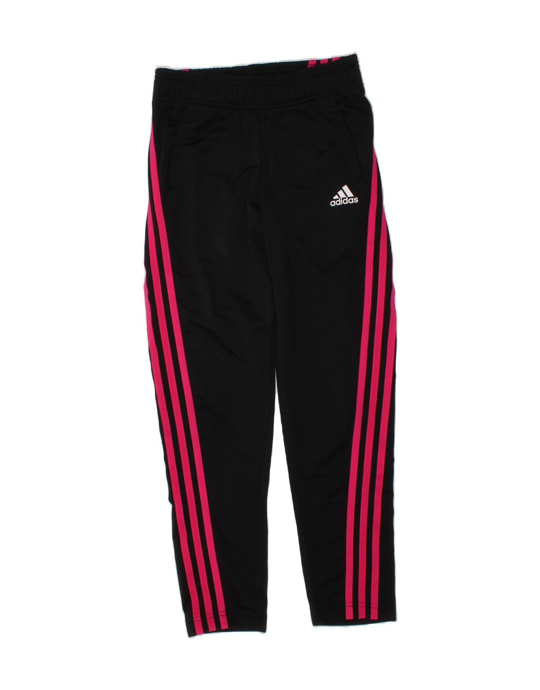 ADIDAS Girls Tracksuit Trousers 9-10 Years  Black Polyester Vintage Adidas and Second-Hand Adidas from Messina Hembry 