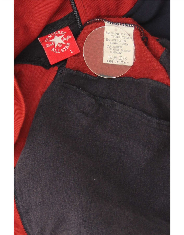 Γυναικεία αθλητική φόρμα Converse Top Jacket UK 16 Large Navy Blue Colourblock