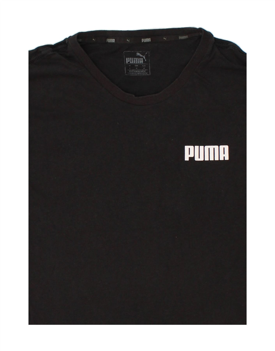 PUMA Mens T-Shirt Top Small Black Cotton Vintage Puma and Second-Hand Puma from Messina Hembry 