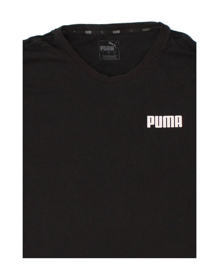 PUMA Mens T-Shirt Top Small Black Cotton Vintage Puma and Second-Hand Puma from Messina Hembry 