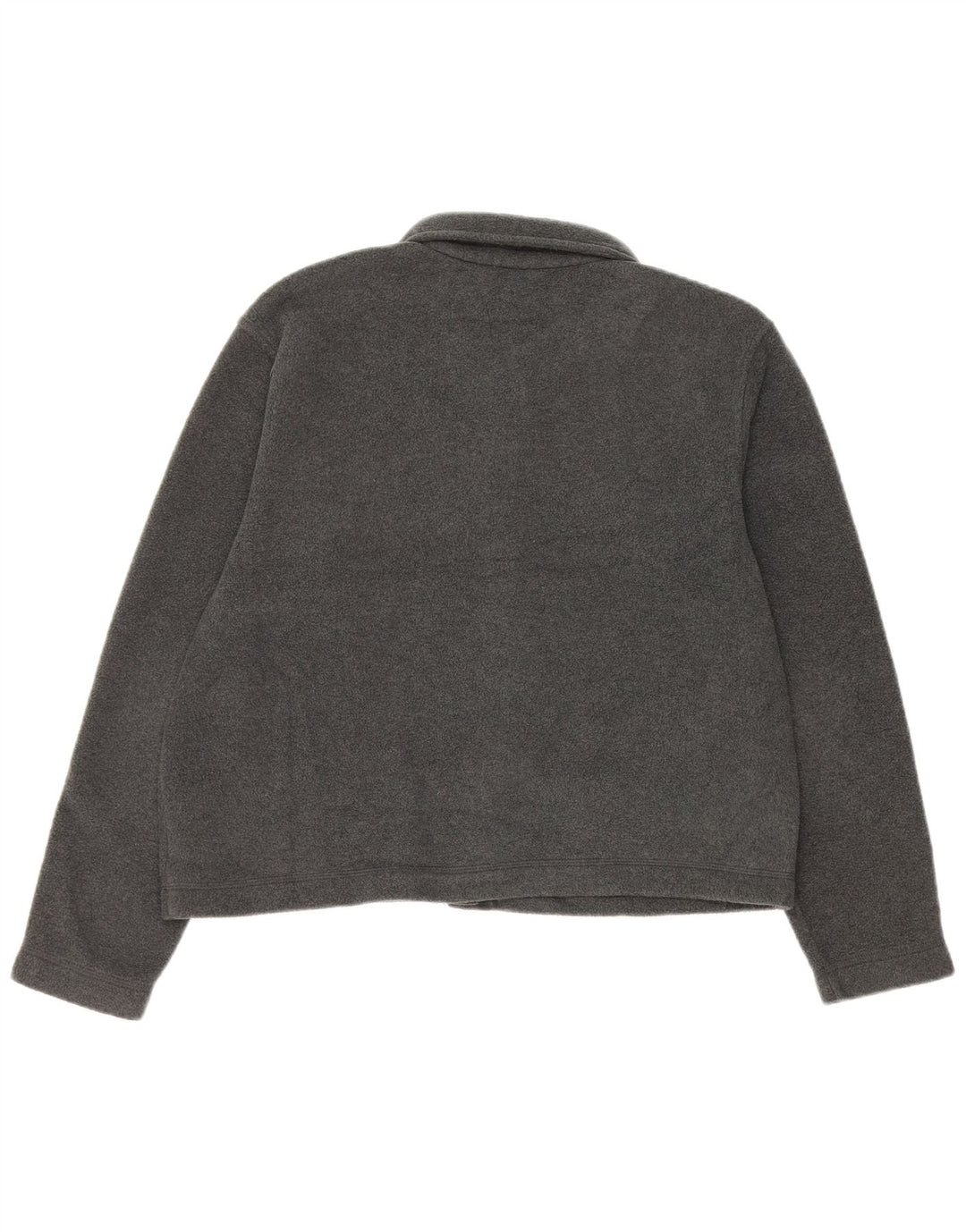 EDDIE BAUER Γυναικείο μπουφάν Fleece Oversized UK 10 Small Grey Polyester