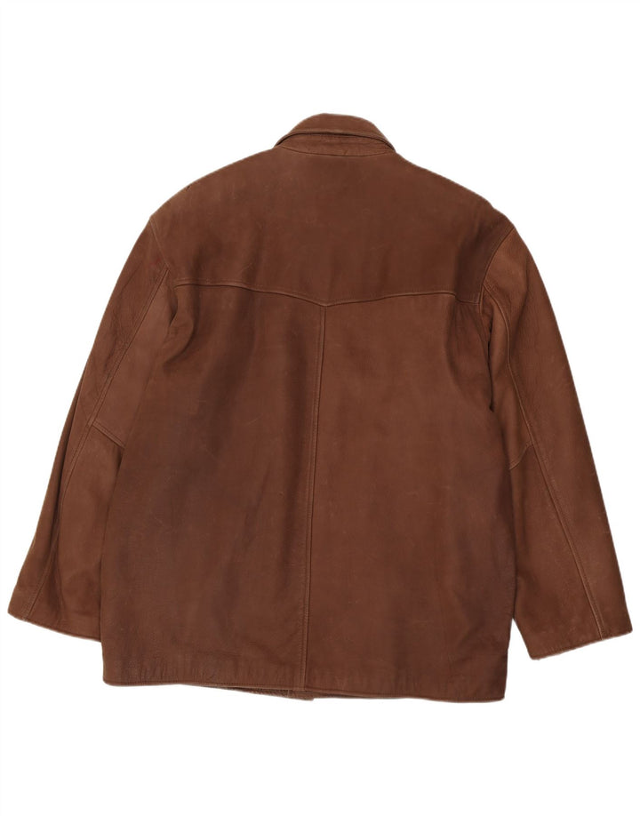 Vinci Ανδρικό Δερμάτινο Μπουφάν IT 56/58 XL Καφέ