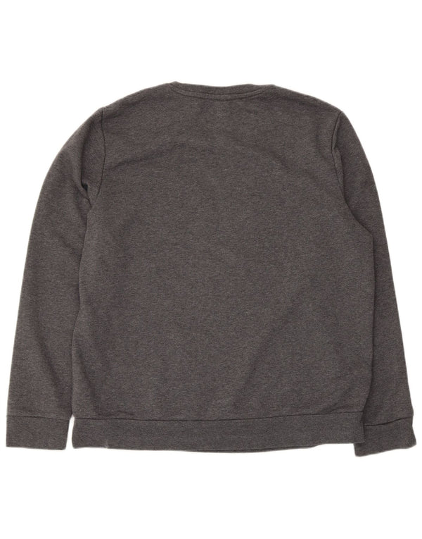 Γυναικεία φούτερ Adidas Graphic Jumper UK 20/22 XL Γκρι βαμβακερό
